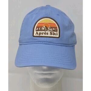 Apres Ski Mighty Fine Blue Strapback Hat Baseball Dad Cap After‎ Ski Life